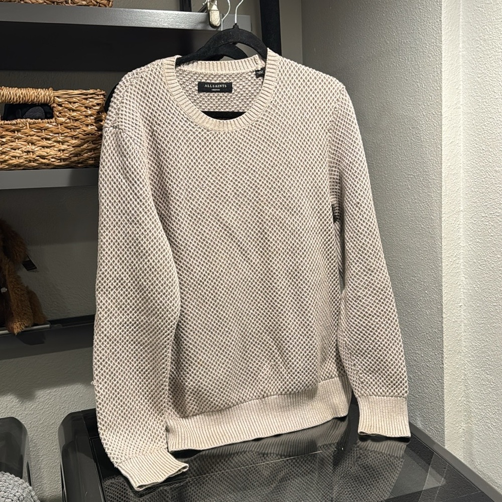 COPY - Men’s All Saints Cotton Kargg Crew Knitted Sweater Jumper